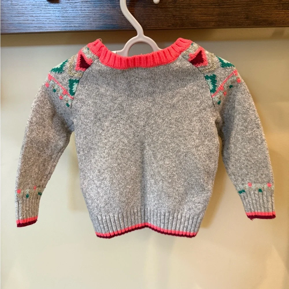 Cat & Jack Toddler Girls Boho Knit Sweater and Tulle Skirt Size 18 Months